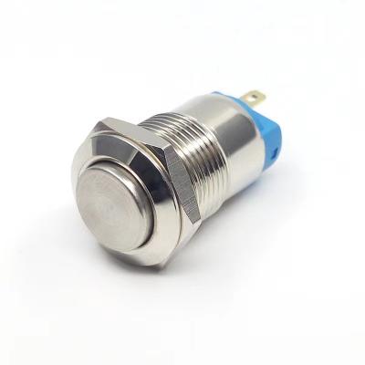 China Factory Price IP65 Waterproof 12mm Self Lock Mini Latching ON OFF Switch Push Button 12H-24V B for sale