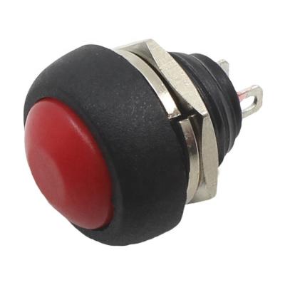 China PBS-33B Plastic 12mm On Switch Mini Waterproof Reset Momentary Push Button For Car Boat for sale