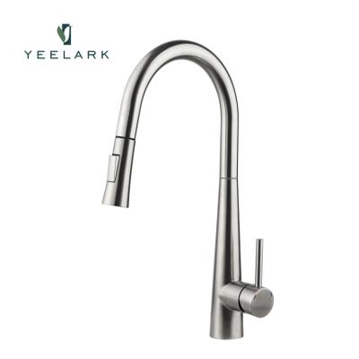 China Sense Faucets Wholesale Smart Swept Touchless Chrome Touch Sensor Sense Kitchen Faucet Automatic Faucet With Pull Down Sprayer for sale