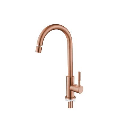 China Modern Factory Single Handle Deck Mounted Single Cold Kitchen Sink Faucet Kitchen Faucet for sale