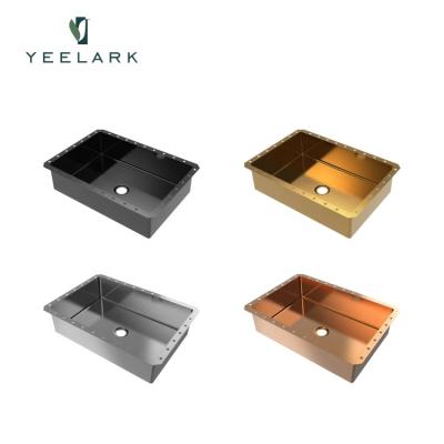 China Wholesale Commercial Hand Wash Laundry Modern Hotel Undermount Decorated Rectangular Stainless Steel Bathroom Sink for sale