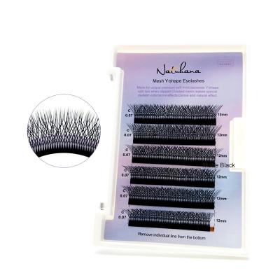 China Factory Price NATUHANA Mink W Eyelash Extension 100% Natural Soft Natural False Lashes Different Soft Eyelashes for sale