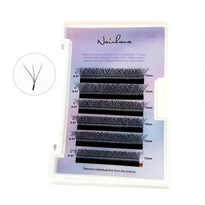 China NATUHANA Size and Length 100% Natural Soft Custom Made Eyelash Extension False Lashes Mink Fake Eyelashes Supplies Wholesale for sale