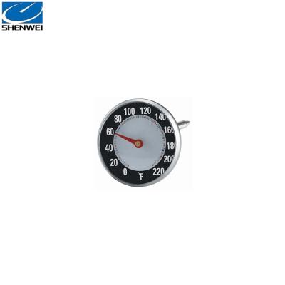 China Classic Instant Read Mini Small Meat Food Coffee Milk Cafe Classic Round Tea Thermometer BARBECUE Best-Selling for sale