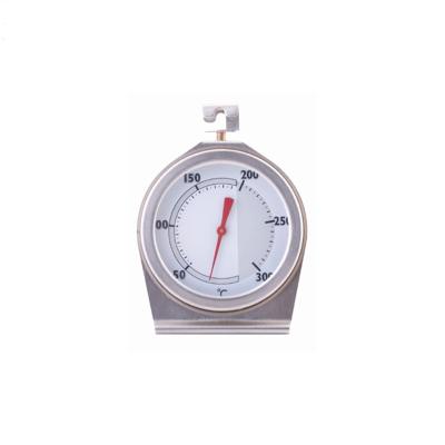 China Sitting Or Hanging Stainless Steel Dial Pizza Oven Thermometer Temperature Gauge With Hook And Panel Base for sale