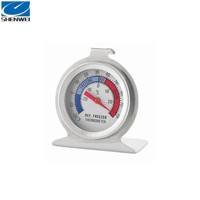 China Dial Fridge Freezer Sitting Or Hanging Fridge Thermometer For Home Use With Hook And Panel Base Wholesale for sale