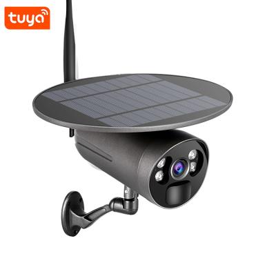 China Human Motion Tracking Outdoor Waterproof CCTV Camera Tuya WiFi 4G 1080P PIR Human Detection Security Solar Battery Powered IP Camera for sale