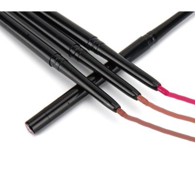 China Waterproof No Twist Lip Pencil Vegan Matte Lip Liner Retractable Private Label Sharpener Required for sale