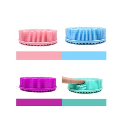 China Body Silicone Body Wash Skin Exfoliating Shower Scrubbers Silicone Body Scrubber Brush for sale