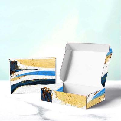 China Recyclable Wholesale Custom Logo Colorful Printed Corrugated Kraft Cardboard Paper Boxes For Gif Packaging for sale