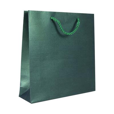 China Recyclable Wire drawing process Custom Color Portable Paper Bag For  Gift Packaging Shopping Bags for sale