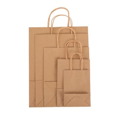 China Recyclable Machines making kraft paper bag wholesale kraft food packing bag with handle for sale