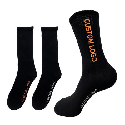 China Custom Logo Antibacterial Custom Logo Socks Athletic Socks Mens Socks for sale