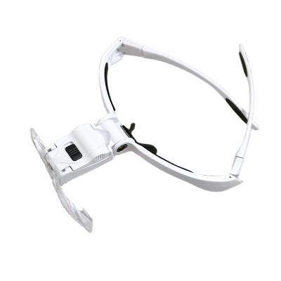 China Soft Headband Goggles 2 LED Light 5 Lens Magnifier Without Hand for sale