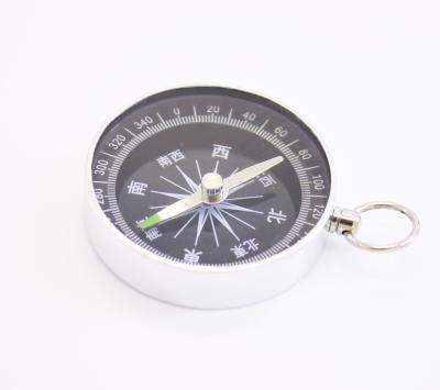 China Outdoor Compass 44 Mm Aluminum Rise Portable Head Chain Compass for sale