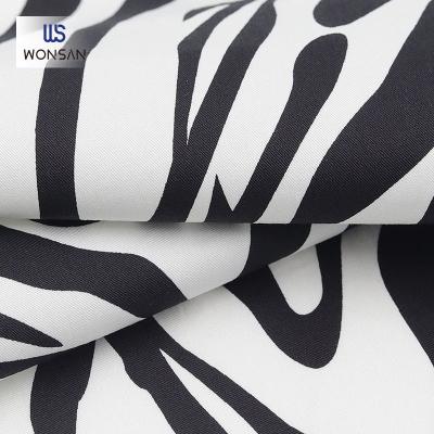 China Breathable Custom Digital Zebra Print Pattern 100% Cotton Twill Fabric For Shirts for sale