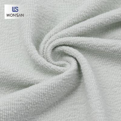 China High Quality Breathable China Cotton Polyester Suits Clothing Loungewear Fabric Plain Dyed Terry Knitted Fabric for sale