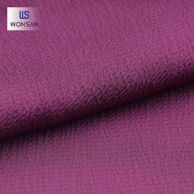 China China Polyester Spandex Garment Shirt Overshirt Fabric Breathable High Quality Bubble Satin Chiffon Crepe Woven Textile for sale