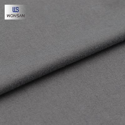 China Breathable Fast Delivery Time Polyester / Spandex Leisure Homewear Fabric Elasticity Brushed Jersey Knitted Fabric for sale