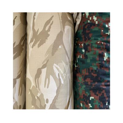 China Anti-Static Camouflage Fabric Outdoor Nylon Spandex Ripstop Oxford Woodland Camouflage Fabric for sale