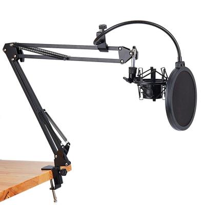 China NB-35 Microphone Scissor Arm Stand & Table Mounting Clamp& Filter Windscreen Shield & Metal Mount Kit NB-35 for sale