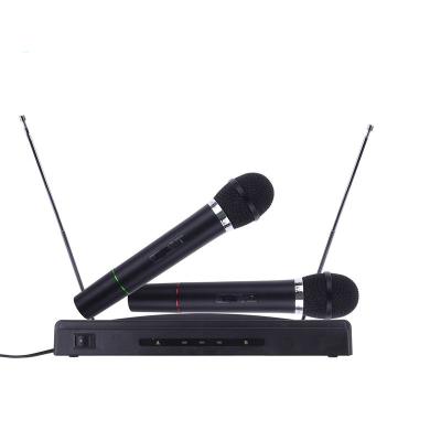 China Karaoke Microphone Radio 306 Microphone Dual Mic Cordless Receiver 2.1Channel Multifunctional Household Handheld KTV System for sale