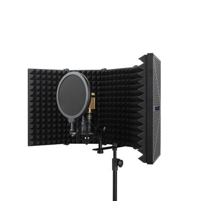 China Studio Microphone Recording Reflection Filter Microphone Isolation Shield Black EVA Color Weight Material Origin Sound Foam F1 for sale