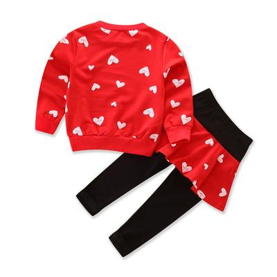 China New Girls Autumn Sweet Hot Sale Style Comfortable And Durable Long Sleeve Sets for sale