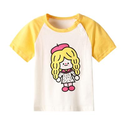 China 2020 New Children's Short-sleeved Cartoon Boy's T-shirt Cotton Girls Summer Children's Short-sleeved Clothing Baby Short-sleeved T-shirt Anti-shrink for sale