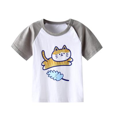 China Anti-shrink technology production high quality durable using various boy's t-shirt child t-shirt for sale