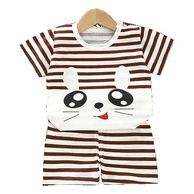 China Wholesale Normcore Children's Clothing Boys' Cotton Clothing Set Shorts/Minimalist Baby Boys' Short Sleeved T-shirt Short Sleeved Baby Overall Summer Sleeved for sale