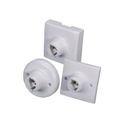 China Acrylic screw lamp socket 22 e27 base B base socket for sale