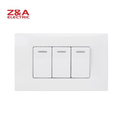 China PC + AH2301 Copper Wall Switch American Standard Italy Europe Socket Light Home for sale