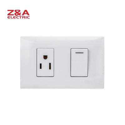 China PC + AH2213 Copper Wall Switch American Standard Italy Europe Socket Light Home for sale