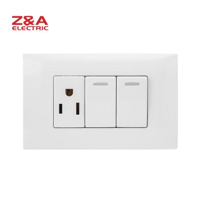 China PC + AH2313.3W Copper Wall Switch Italy Europe American Standard Socket Light Home for sale