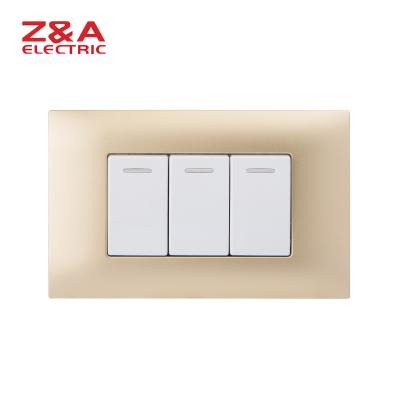 China PC + AH2301.MCHP Copper Wall Switch American Standard Italy Europe Socket Light Home for sale