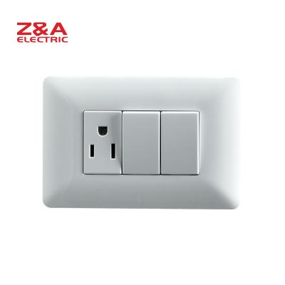 China PC + AM2313 Copper Wall Switch American Standard Italy Europe Socket Light Home for sale