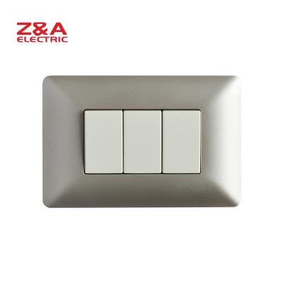 China PC + AM2301.MCS Copper Wall Switch American Standard Italy Europe Socket Light Home for sale