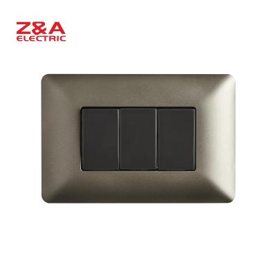 China PC + AM2301.MBC Copper Wall Switch American Standard Italy Europe Socket Light Home for sale