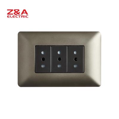 China PC + AM2337.MBC Copper American Standard Wall Outlet Italy Europe Plug Light Home for sale