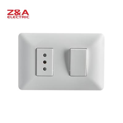 China PC + AM2227.WH Copper Wall Switch American Standard Italy Europe Socket Light Home for sale