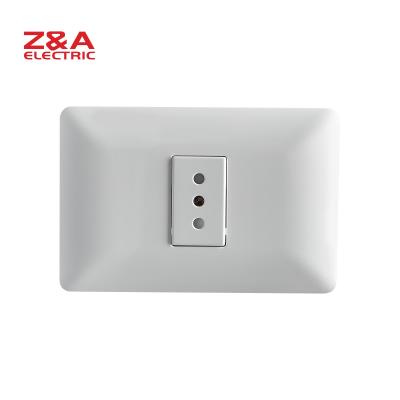 China PC + AM2127.WH Copper American Standard Wall Outlet Italy Europe Plug Light Home for sale