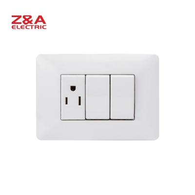 China US Standard Wall Switch PC+Copper BM1313.3W Socket Light Home Italy Europe Matix for sale