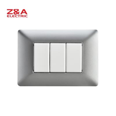 China US Standard PC+Copper BM1301.3W.SLV WALL SWITCH Italy Europe Home Matix Plug Light American Standard for sale