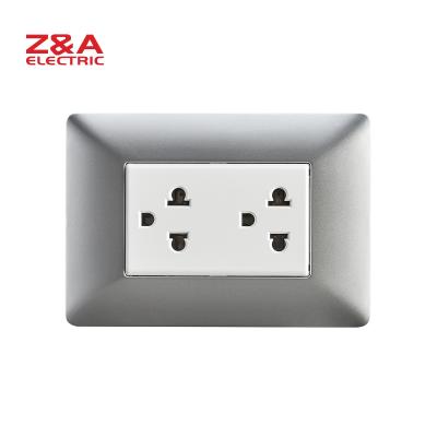 China Italy Europe American Standard Socket Light Home PC+Copper BM1208.SLV WALL SOCKET Switch Matix for sale