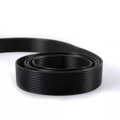 China Household Fine Conductor Flexible Soft Silicone Wire 22awg Flat Ribbon Cable Automotive Wire for sale