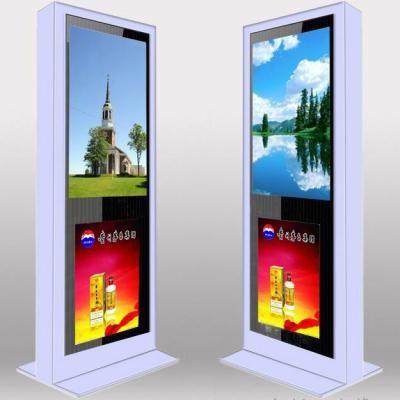 China Custom Full Screen Floor Stand LCD AD Display / Digital Signage Kiosk 3G High Definition for sale