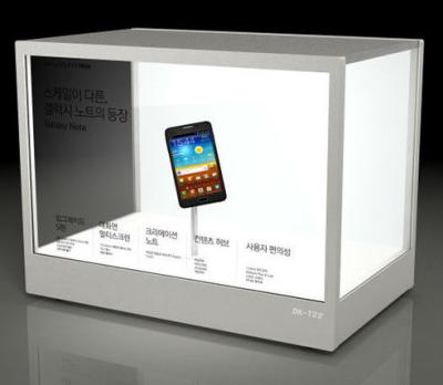 China 32 Inch WIFI / 3G Transparent LCD Display for Shopping Mall 1920 X 1080P for sale