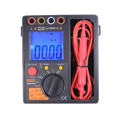 China BM3549 Insulation Resistance+Measure 2500V Voltage Megger Test Megohmmeter Digital Insulation Resistance Tester Professional Digital Multimeter for sale