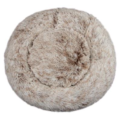 China Jhome Breathable Pampers 100cm RTS XXLarge Winter Dog Bed Fluffy Warm Soothing Round Pet Donut Luxury Ultra Soft Comfortable Washable Bed Waterproof for sale